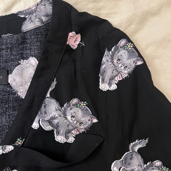 Black romper with kittens and hearts - Picture 5 of 5